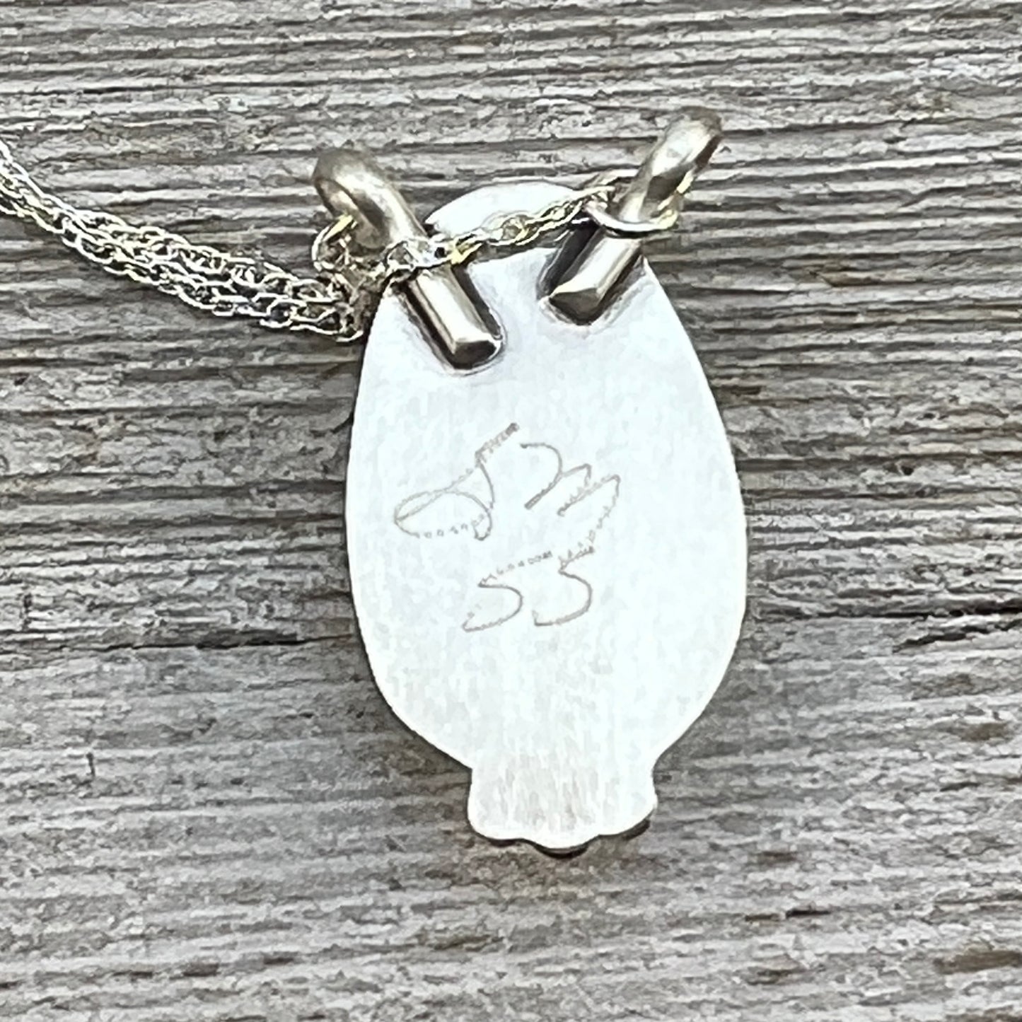 18 1/2" Palomino Variscite Sterling silver Necklace Navajo handmade Sharon McCarthy