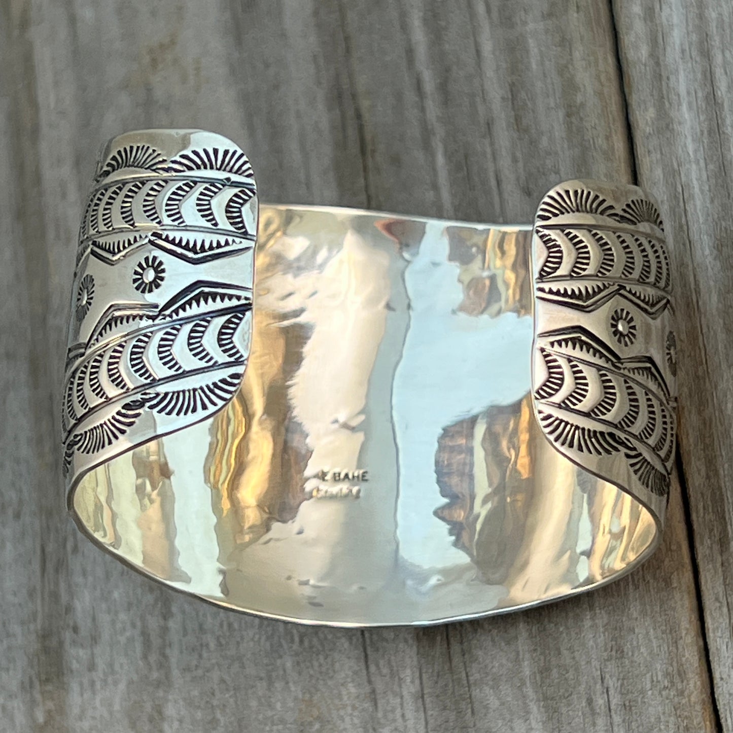 Thunderbird Cuff Bracelet Turquoise Evelyn Bahe Navajo Sterling silver 510