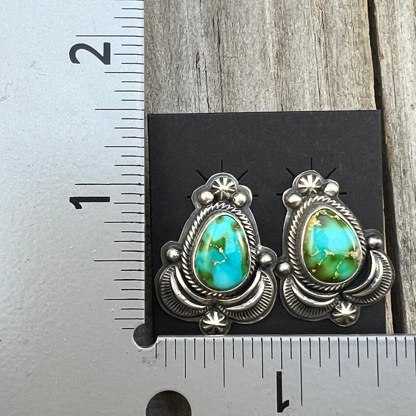 High quality Sonoran Polychrome Turquoise 24" necklace earrings set Randy Boyd 686