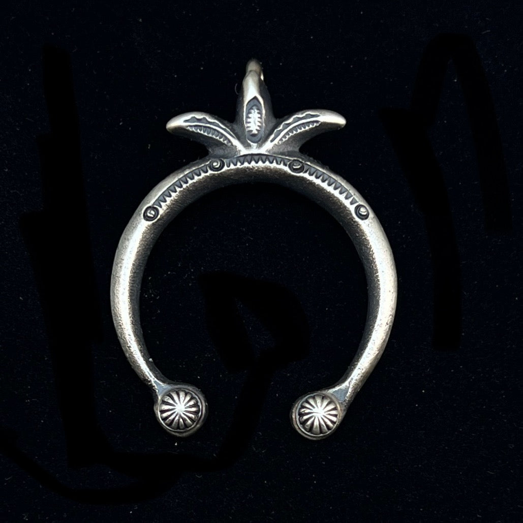 Small naja Pendant, Tufa Cast, Navajo Sterling Silver Martha Cayatineto 1