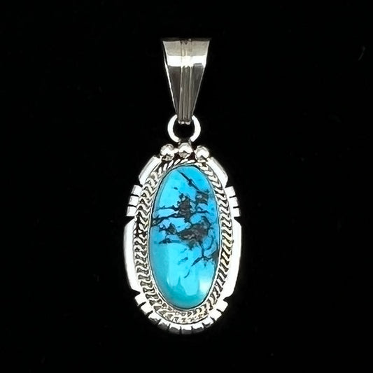 Sleeping Beuaty Pendant Navajo Samuel Yellowhair sterling silver