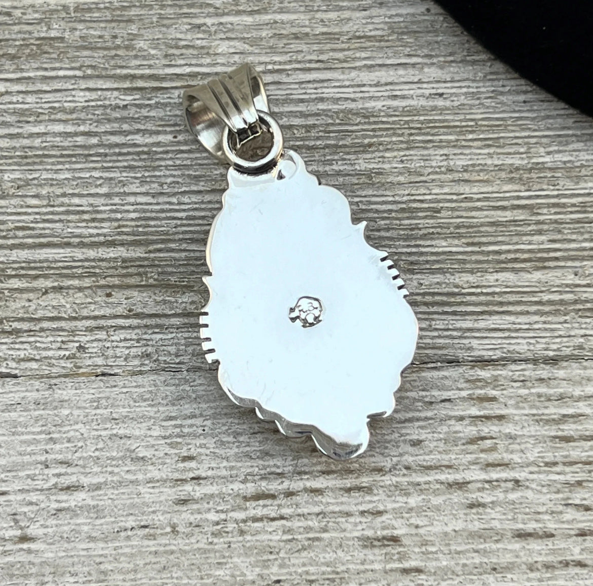 Blue kingman turquoise pendant Daniel Benally Sterling 250