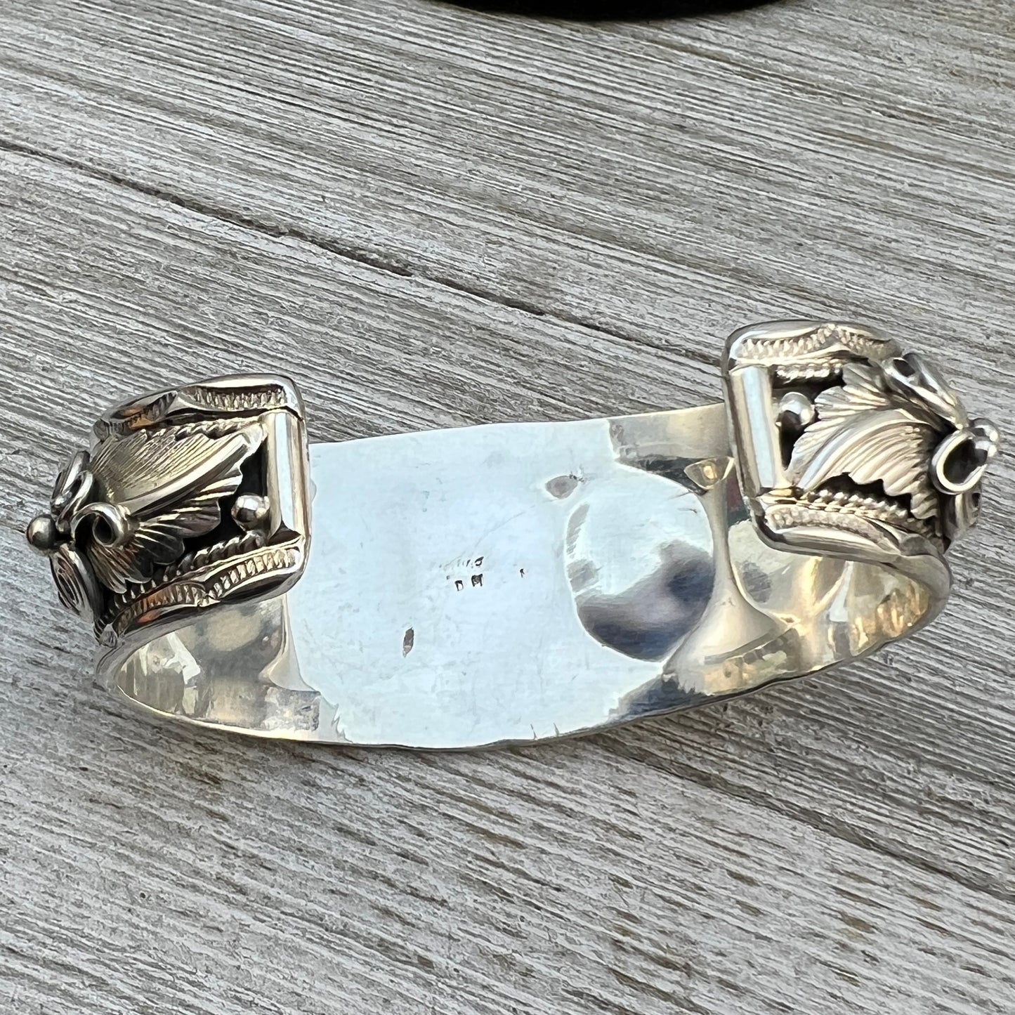 6.75" Sonoran Turquoise Cuff Bracelet, Sterling Silver Navajo Darrell Morgan #6