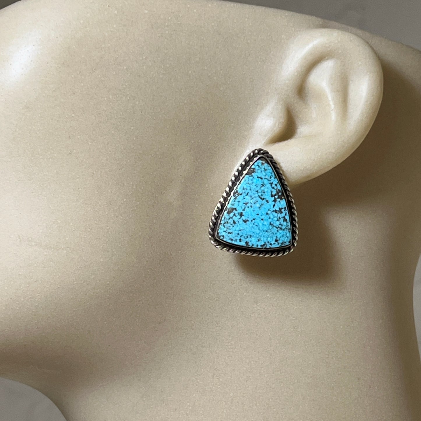 Sterling silver Turquoise stud Earrings Arlene Lewis Sterling Silver 836
