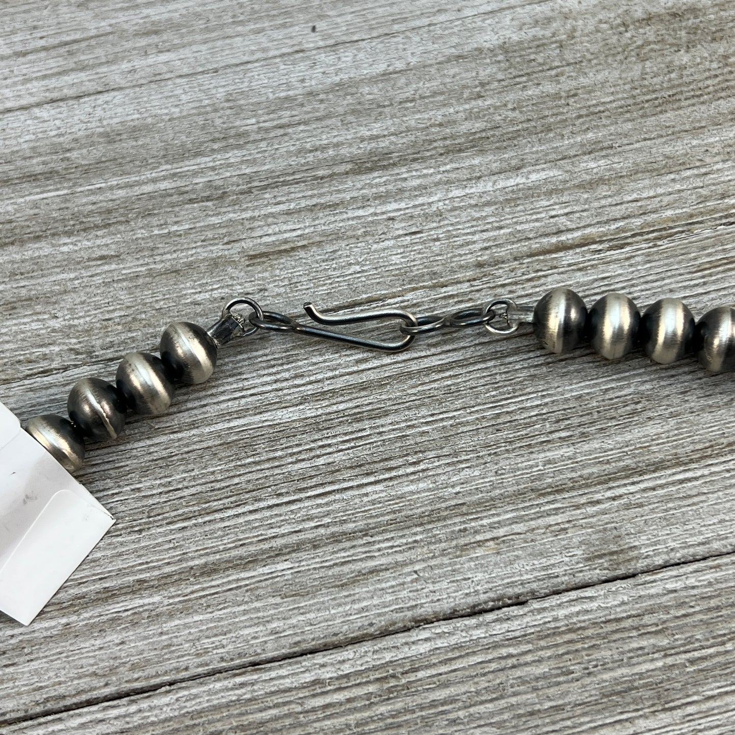 22" Handmade sterling silver Navajo Beads by Preston Haley Squash Blossom Necklace