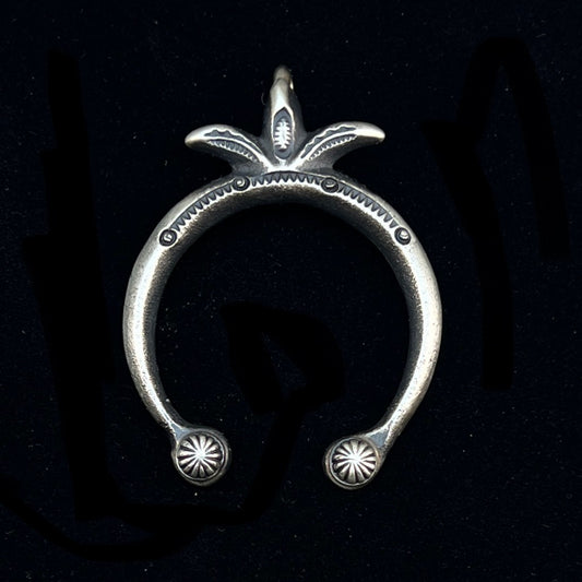 Small naja Pendant, Tufa Cast, Navajo Sterling Silver Martha Cayatineto 1