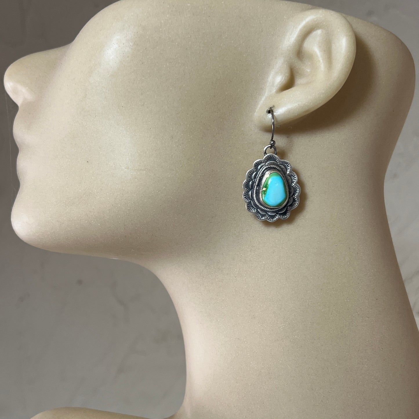 High quality Sonoran Polychrome Turquoise 19 1/2" necklace earrings set Bobby Johnson 703