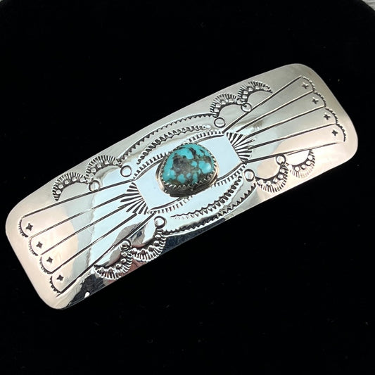 Sterling silver Turquoise Hair Barrette Navajo Jolene Begay 460