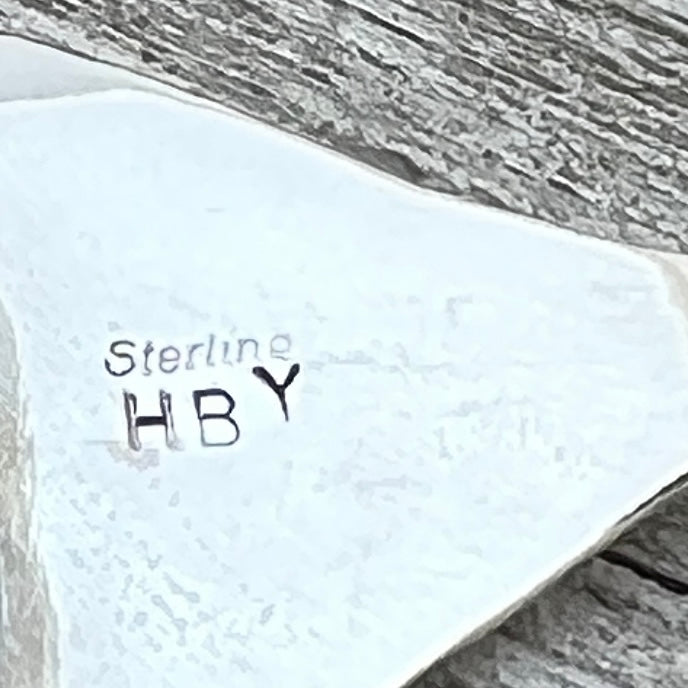 6 1/2" Stamped Navajo sterling silver Turquoise cuff bracelet Harry Yazzie BR67