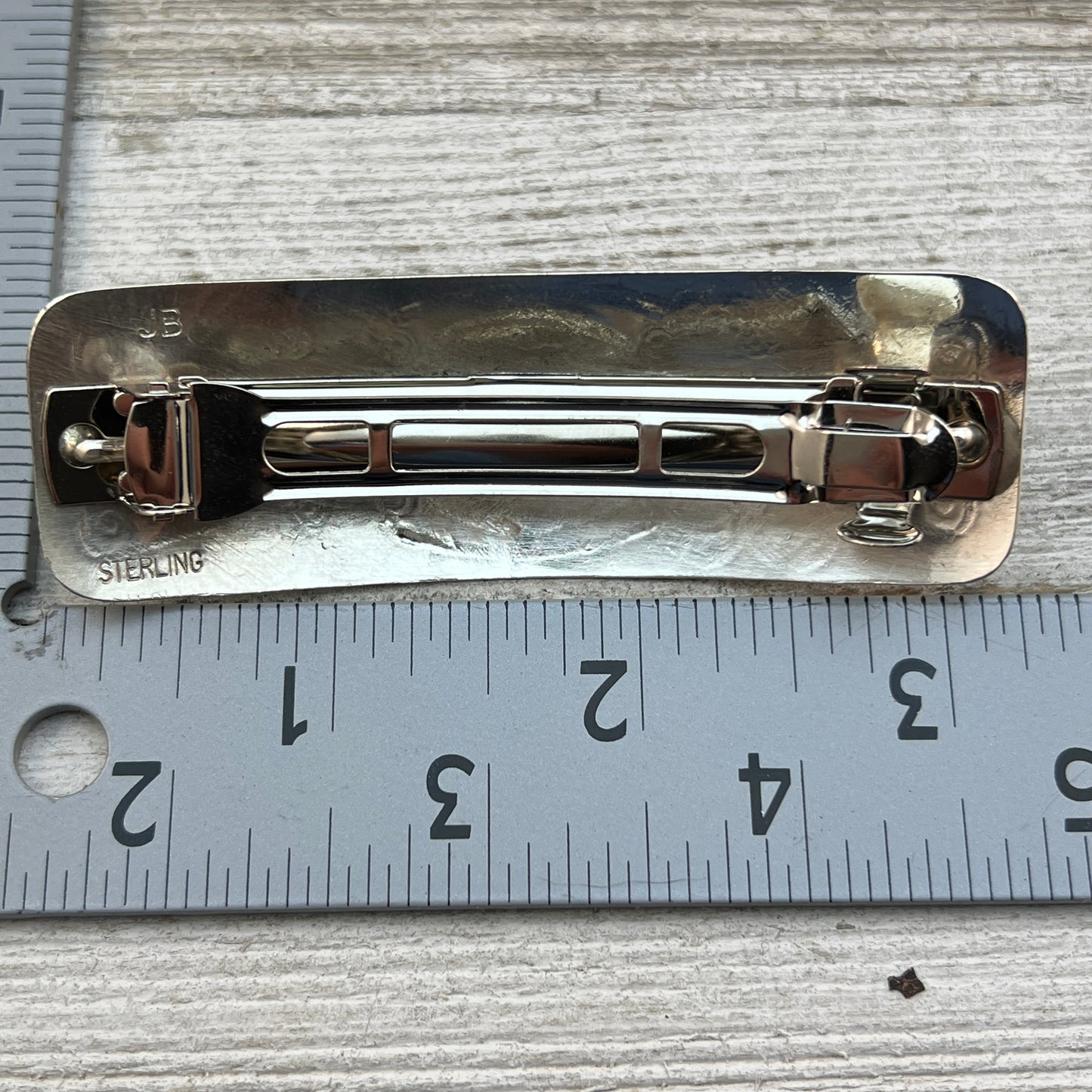 Sterling silver Turquoise Hair Barrette Navajo Jolene Begay 460